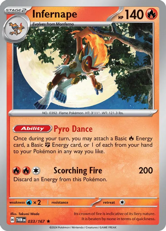 Infernape - 033/167 - Holo Rare 1