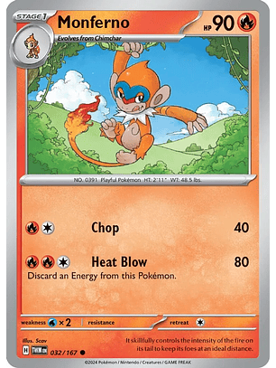 Monferno - 032/167 - Common