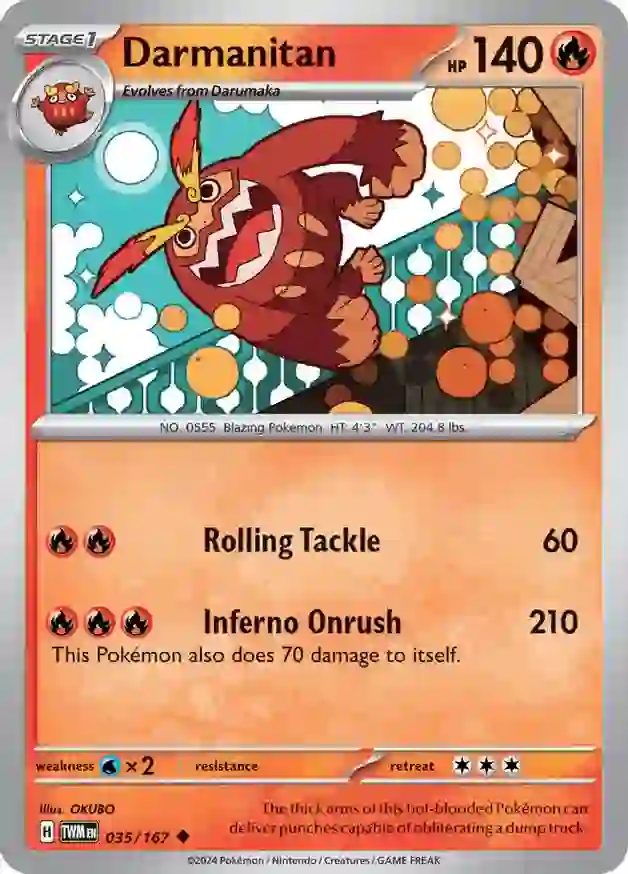 Darmanitan - 035/167 - Uncommon 1