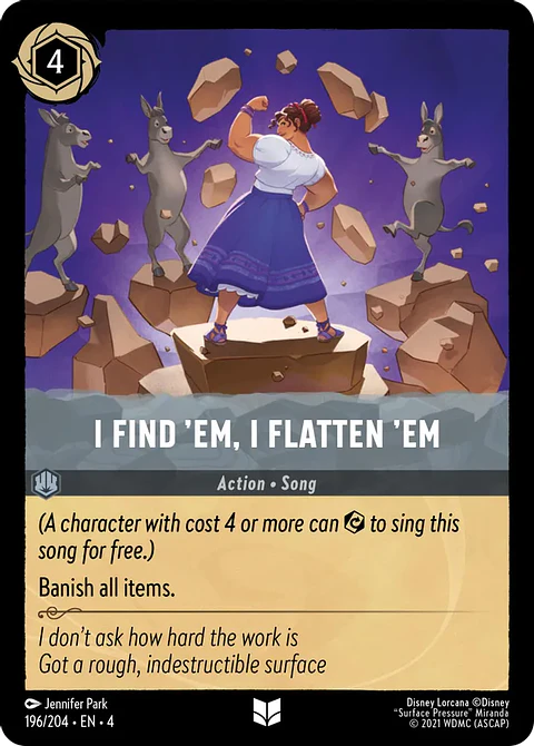 I Find 'Em, I Flatten 'Em - 196/204 - Uncommon 