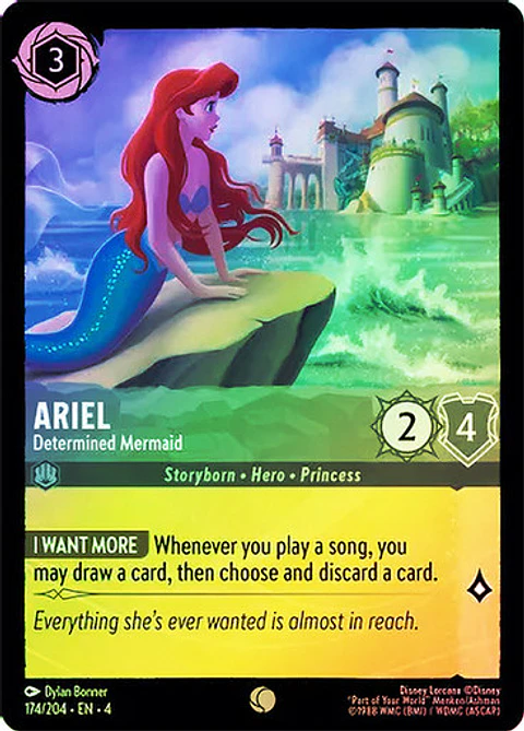 Ariel - Determined Mermaid - 174/204 - Common - 4