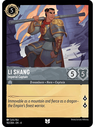 Li Shang - Imperial Captain - 182/204 - Uncommon 