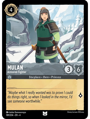 Mulan - Armored Fighter - 189/204 - Uncommon 