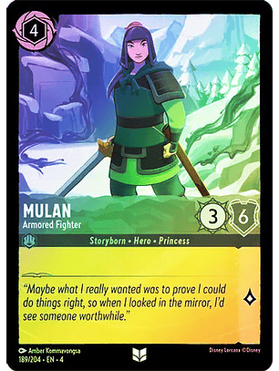 Mulan - Armored Fighter - 189/204 - Uncommon 