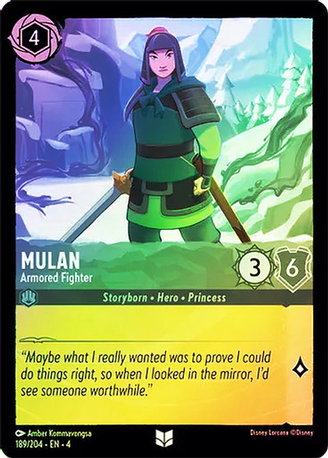 Mulan - Armored Fighter - 189/204 - Uncommon 
