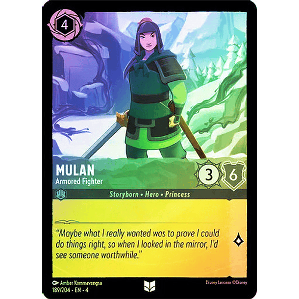 Mulan - Armored Fighter - 189/204 - Uncommon  2