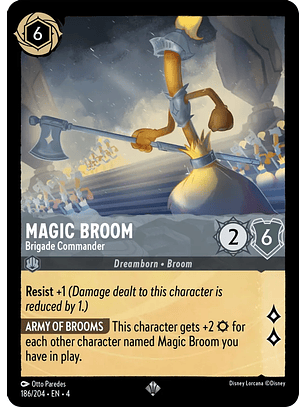 Magic Broom - Brigade Commander - 186/204 - Super Rare
