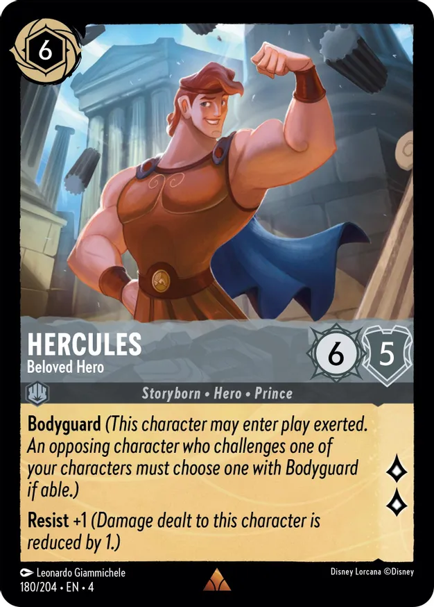 Hercules - Beloved Hero - 180/204 - Rare  1