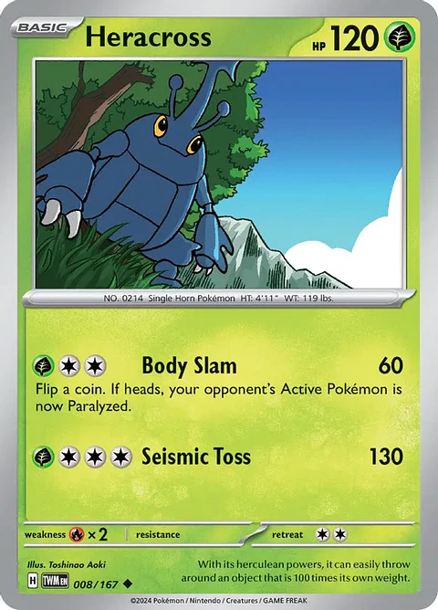 Heracross - 008/167 - Uncommon - TWM