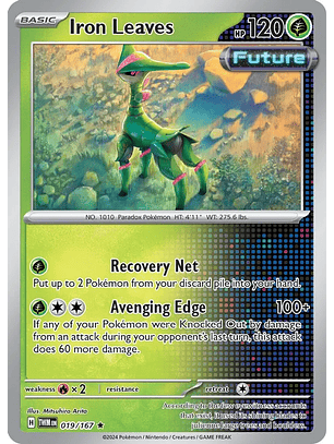 Iron Leaves - 019/167 - Holo Rare - TWM 