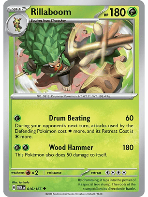 Rillaboom - 016/167 - Uncommon - TWM