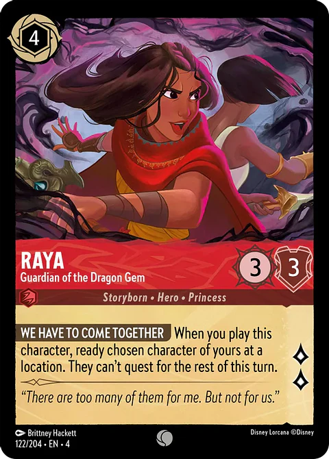 Raya - Guardian of the Dragon Gem - 122/204 - Common 