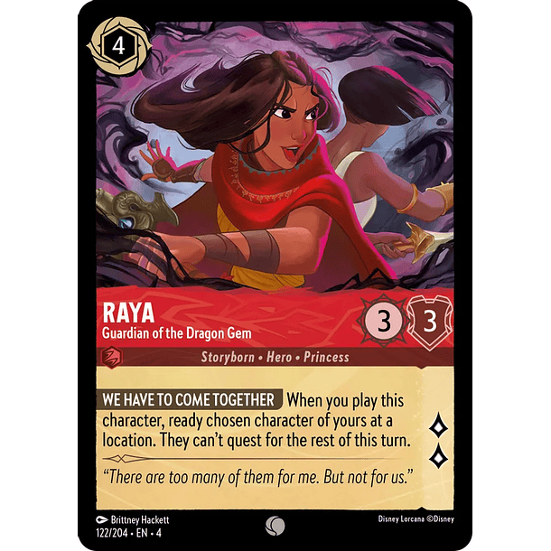 Raya - Guardian of the Dragon Gem - 122/204 - Common 