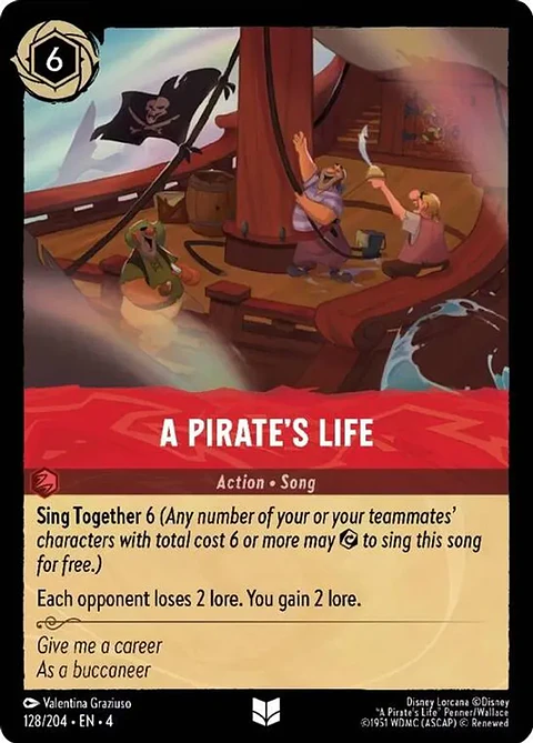 A Pirate's Life - 128/204 - Uncommon 