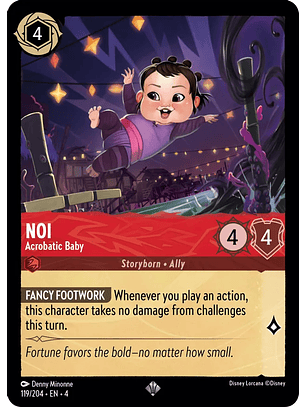 Noi - Acrobatic Baby - 119/204 - Super Rare
