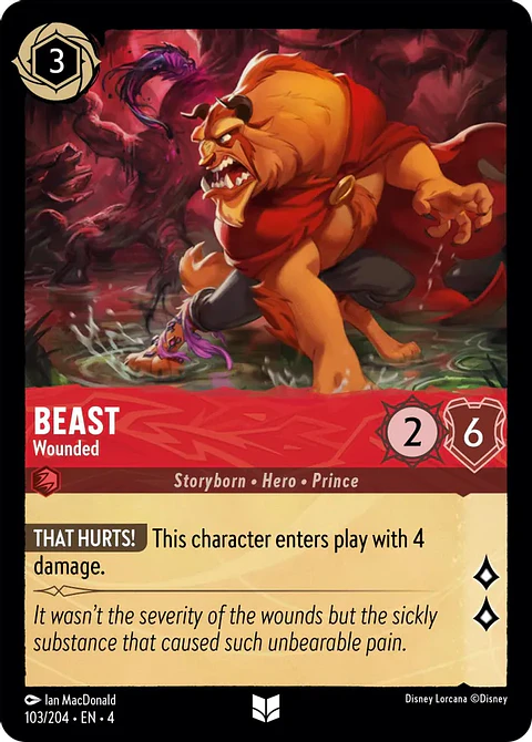 Beast - Wounded - 103/204 - Uncommon 
