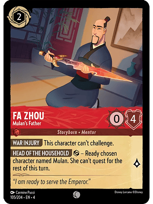 Fa Zhou - Mulan's Father - 105/204 - Common 
