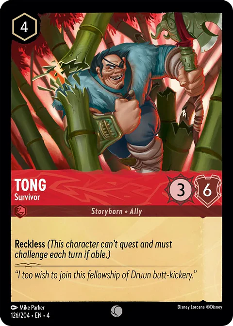 Tong - Survivor - 126/204 - Common 
