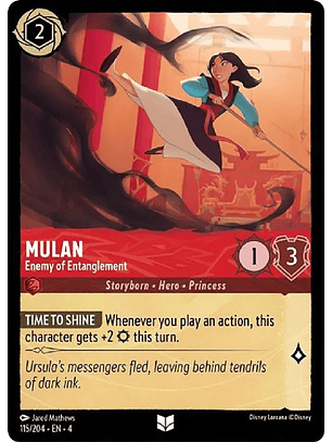 Mulan - Enemy of Entanglement - 115/204 - Uncommon 