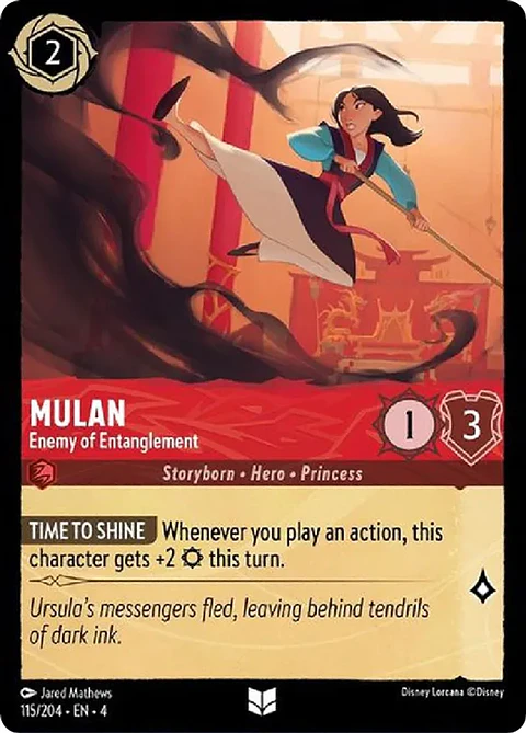 Mulan - Enemy of Entanglement - 115/204 - Uncommon 