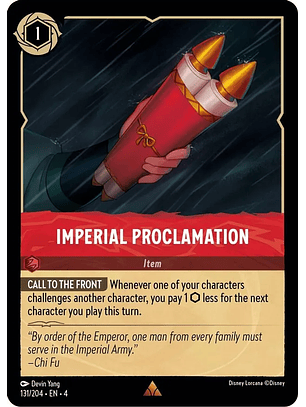 Imperial Proclamation - 131/204 - Rare 