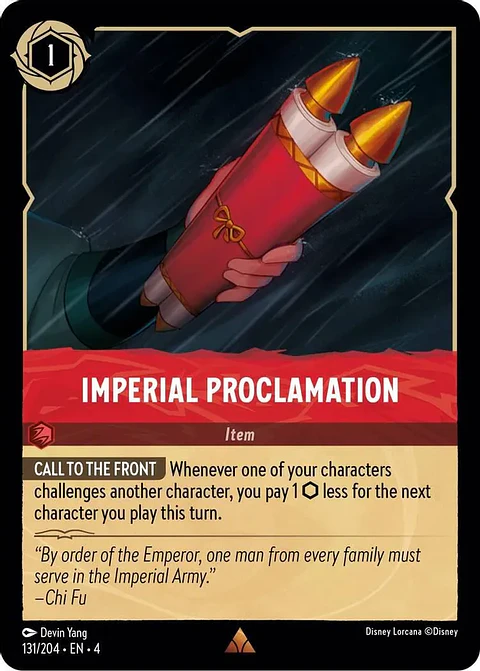 Imperial Proclamation - 131/204 - Rare 