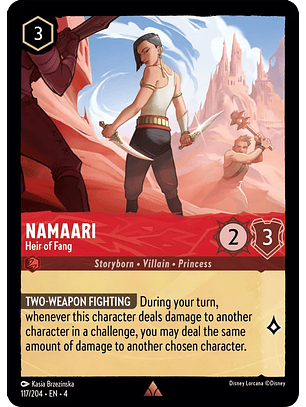 Namaari - Heir of Fang - 117/204 - Rare 