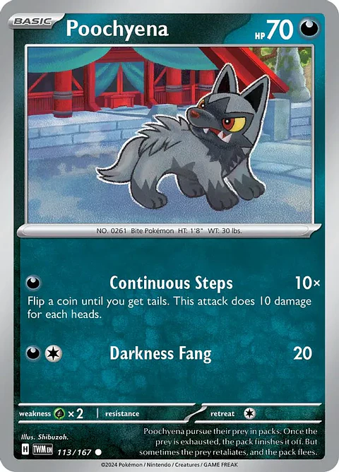 Poochyena - 113/167 - Common - TWM