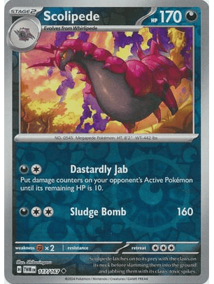 Scolipede - 117/167 - Uncommon - TWM