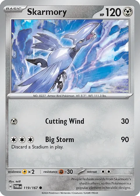 Skarmory - 119/167 - Common