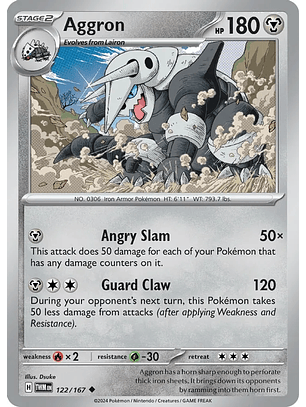 Aggron - 122/167 - Uncommon - Twm