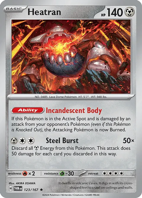 Heatran - 123/167 - Holo Rare