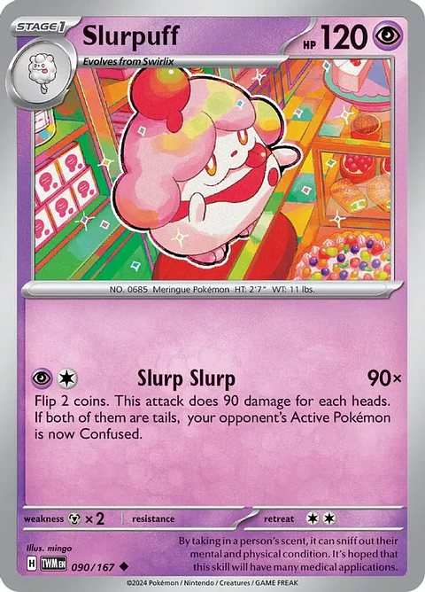 Slurpuff - 090/167 - Uncommon - TWM