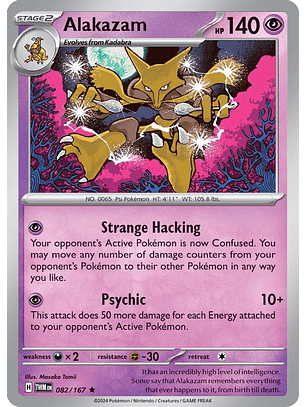 Alakazam - 082/167 - Holo Rare 