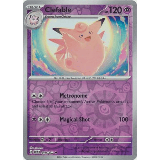 Clefable - 079/167 - Uncommon 2