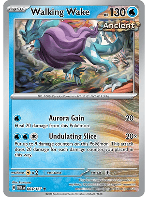Walking Wake - 063/167 - Holo Rare - TWM