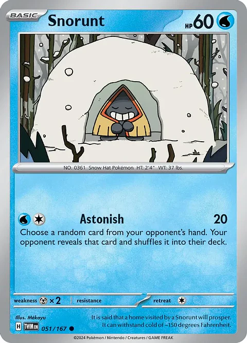 Snorunt - 051/167 - Common - TWM