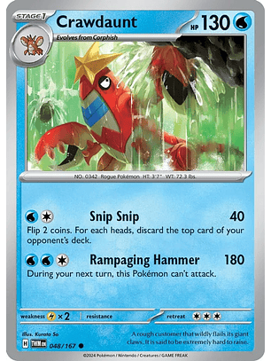 Crawdaunt - 048/167 - Common