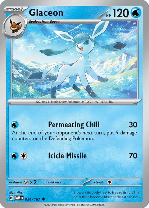 Glaceon - 054/167 - Uncommon - TWM