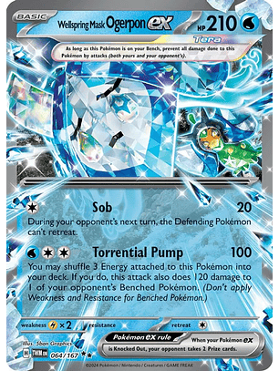 Wellspring Mask Ogerpon ex - 064/167 - Ultra Rare