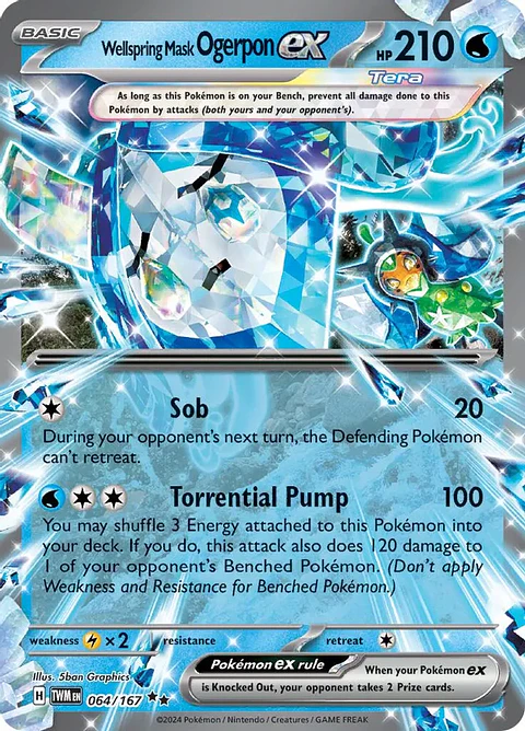 Wellspring Mask Ogerpon ex - 064/167 - Ultra Rare