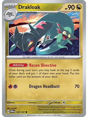 Drakloak - 129/167 - Common - TWM