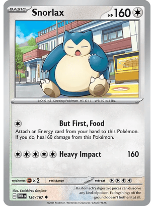 Snorlax - 136/167 - Uncommon - TWM 