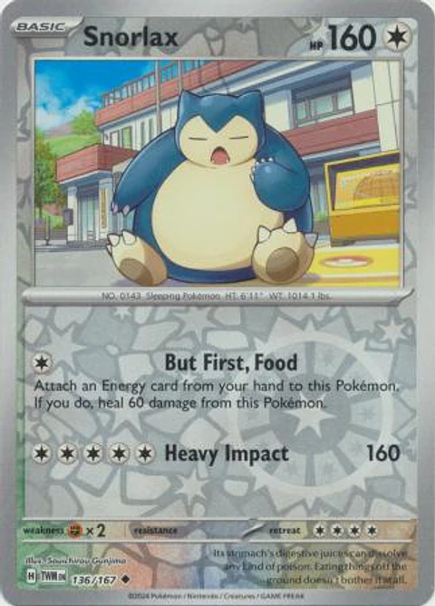 Snorlax - 136/167 - Uncommon - TWM 