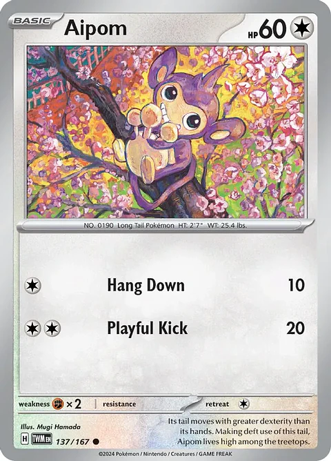 Aipom - 137/167 - Common - TWM