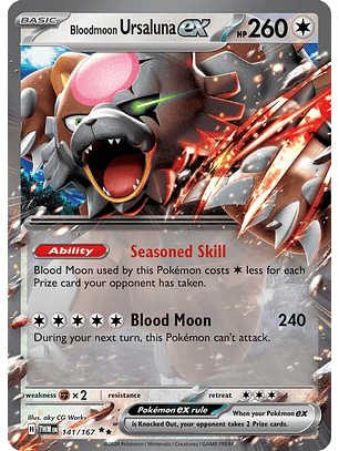 Bloodmoon Ursaluna ex - 141/167 - Ultra Rare - TWM