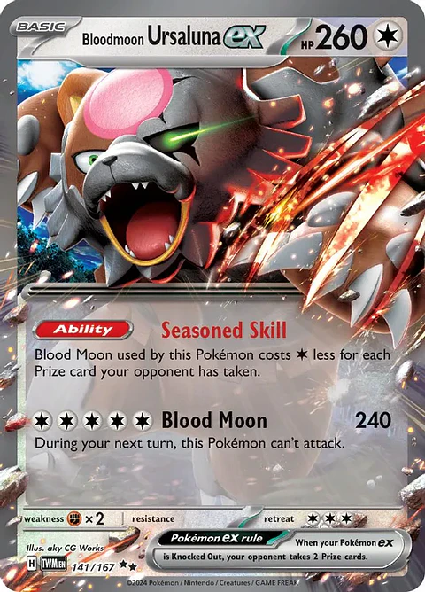 Bloodmoon Ursaluna ex - 141/167 - Ultra Rare - TWM