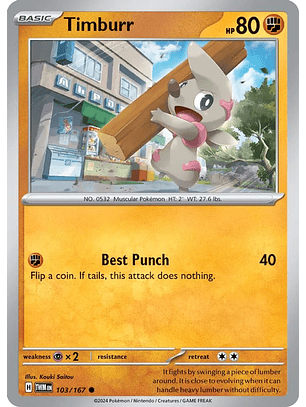 Timburr - 103/167 - Common - TWM