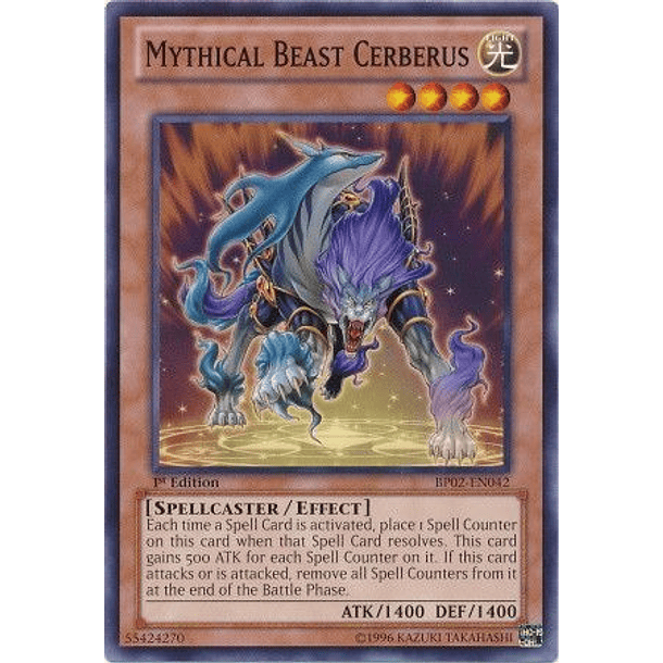 Mythical Beast Cerberus - BP02-EN042 - Common