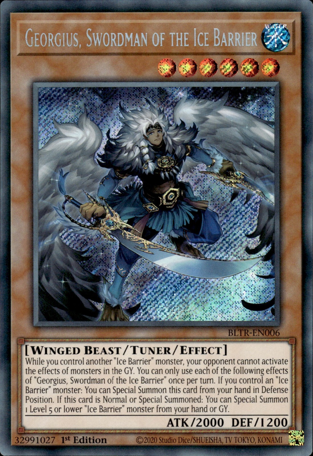 Georgius, Swordman of the Ice Barrier - BLTR-EN006 - Secret Rare 1
